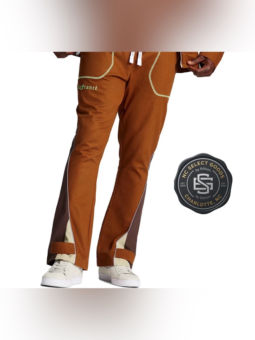 PUMA x LaMelo Ball LaFrance Duality Pants Men M Tan Chestnut Brown Joggersβ